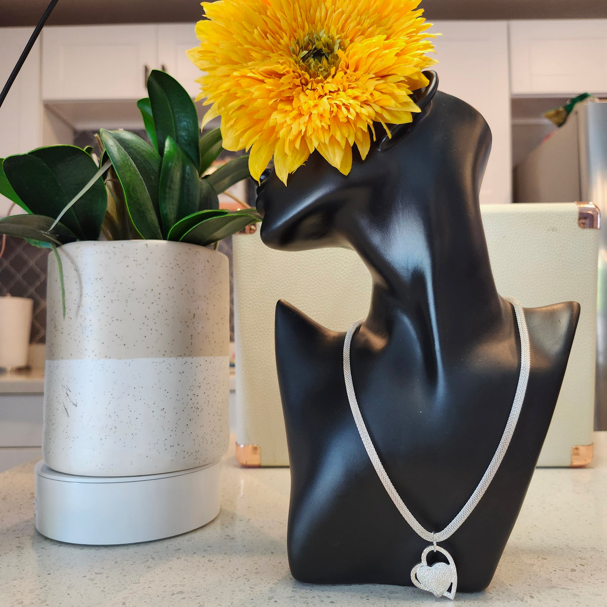 Silver Hearted Pendant