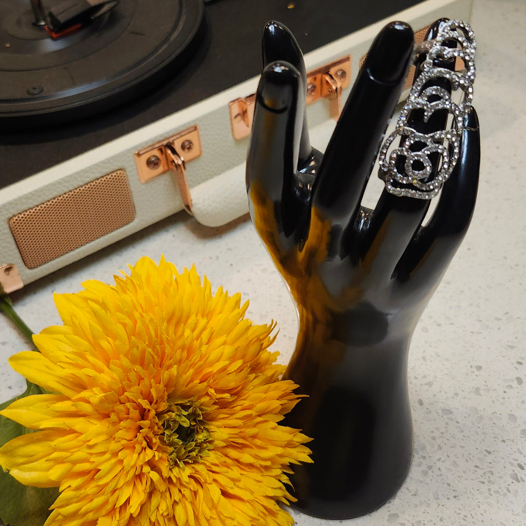 Silver Full Finger Ring