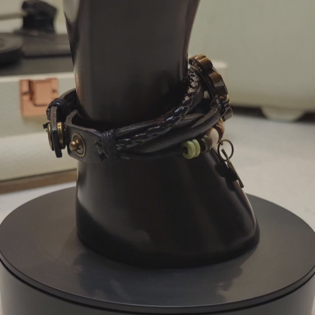 Black Bracelet Charm Watch